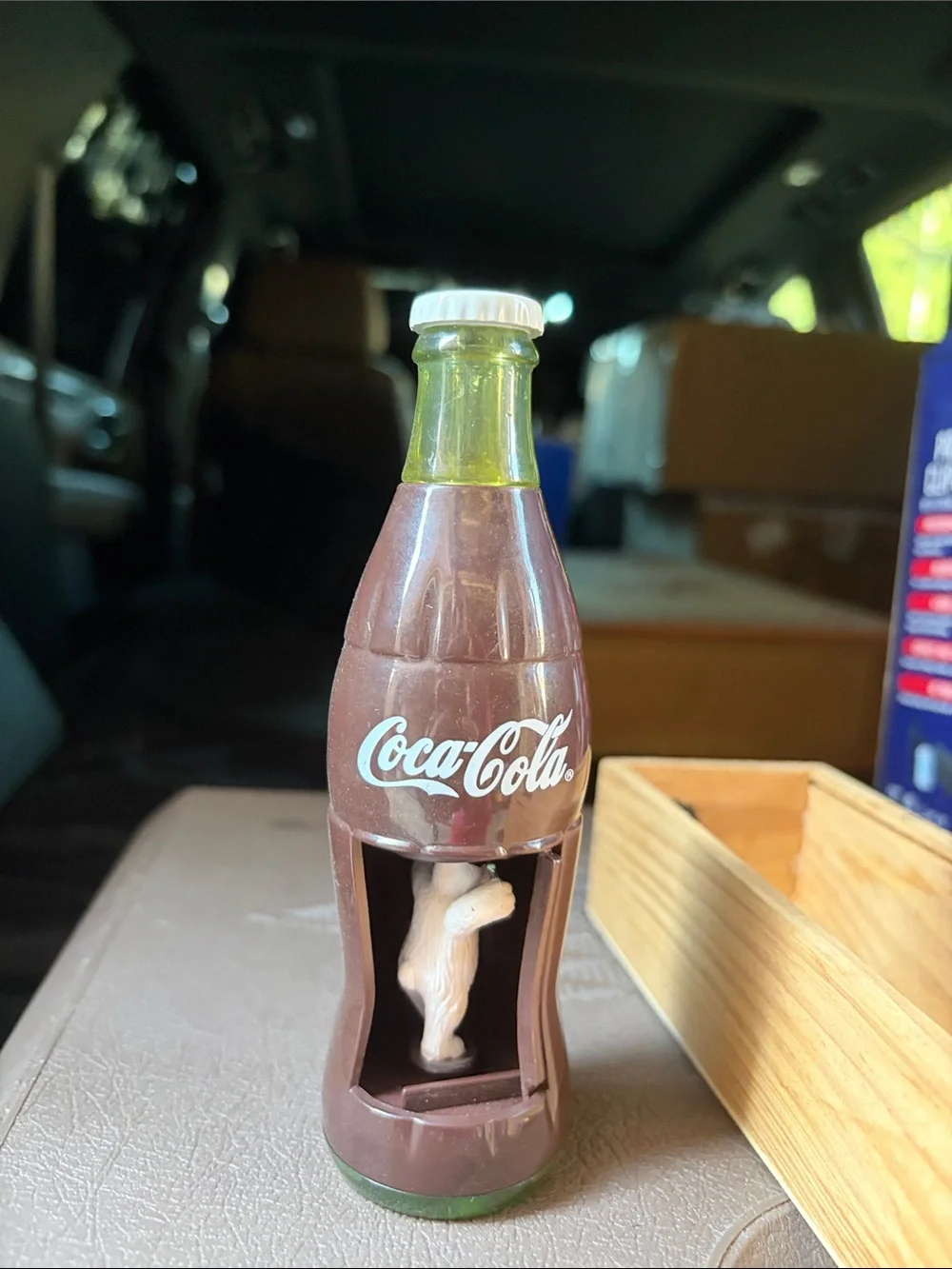 Vintage Coca Cola spinning polar bear from Burger King